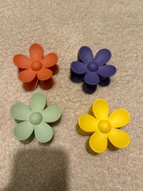 Flower Hair Clips for Kids - Multicolor Set